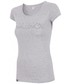 Bluzka 4F T-shirt damski TSD011 - jasny szary melanż -