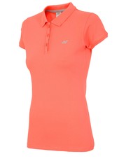 bluzka Koszulka polo damska TSD017 - neon koral - - 4f.com.pl