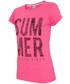 Bluzka 4F T-shirt damski TSD020A - neonowy róż -