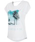 Bluzka 4F T-shirt damski TSD019 - biały -