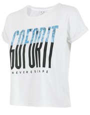 bluzka T-shirt damski TSD522 - biały - - 4f.com.pl