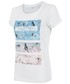 Bluzka 4F T-shirt damski TSD520 - biały -