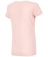 Bluzka 4F T-shirt damski TSD524 - róż pudrowy melanż -