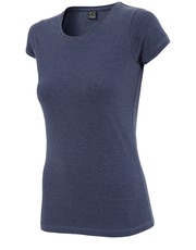 bluzka T-shirt damski TSD300 - granatowy melanż - - 4f.com.pl