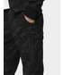 Spodnie męskie 4F Spodnie dresowe męskie SPMD071 - głęboka czerń  allover