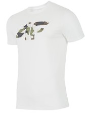 T-shirt - koszulka męska T-shirt męski TSM216z - biały - - 4f.com.pl