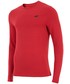 T-shirt - koszulka męska 4F Longsleeve męski TSML202z - czerwony melanż -