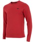 T-shirt - koszulka męska 4F Longsleeve męski TSML300Z - czerwony melanż -