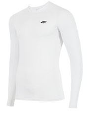 T-shirt - koszulka męska Longsleeve treningowy męski TSMLF300z - biały - - 4f.com.pl