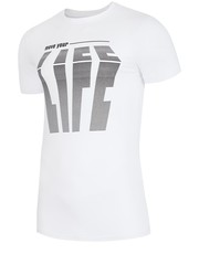 T-shirt - koszulka męska T-shirt męski TSM202 - biały - - 4f.com.pl