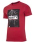 T-shirt - koszulka męska 4F T-shirt męski TSM224Z - czerwony melanż -