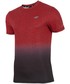 T-shirt - koszulka męska 4F Koszulka treningowa męska TSMF301z - czerwony melanż -