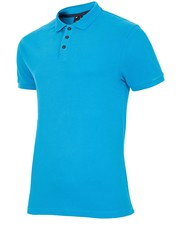 T-shirt - koszulka męska Koszulka polo męska TSM051z - niebieski jasny - - 4f.com.pl