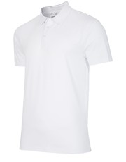 T-shirt - koszulka męska Koszulka polo męska TSM050 - biały - - 4f.com.pl