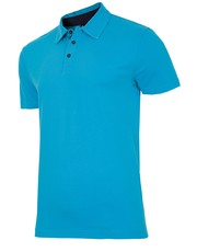 T-shirt - koszulka męska Koszulka polo męska TSM050 - niebieski jasny - - 4f.com.pl