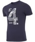 T-shirt - koszulka męska 4F T-shirt męski TSM221 - granatowy -