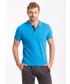 T-shirt - koszulka męska 4F Koszulka polo męska TSM051AZ - niebieski jasny -