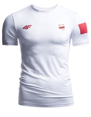 T-shirt - koszulka męska Koszulka treningowa męska Polska Pyeongchang 2018 TSMF900 - biały - - 4f.com.pl
