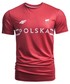 T-shirt - koszulka męska 4F Koszulka treningowa męska Polska Pyeongchang 2018 TSMF900 - czerwony wiśniowy -