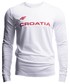 T-shirt - koszulka męska 4F Longsleeve męski Chorwacja Pyeongchang 2018 TSML750 - biały -