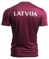 T-shirt - koszulka męska 4F Koszulka funkcyjna męska Łotwa Pyeongchang 2018 TSMF800 - bordowy -