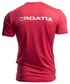 T-shirt - koszulka męska 4F Koszulka funkcyjna męska Chorwacja Pyeongchang 2018 TSMF750 - czerwony wiśniowy -