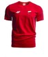 T-shirt - koszulka męska 4F Koszulka męska Polska Pyeongchang 2018 TSM900R - czerwony wiśniowy