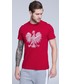 T-shirt - koszulka męska 4F Koszulka kibica męska TSM500 - czerwony