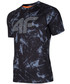 T-shirt - koszulka męska 4F Koszulka treningowa męska TSMF150 - czarny allover