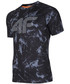 T-shirt - koszulka męska 4F Koszulka treningowa męska TSMF150 - czarny allover
