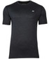 T-shirt - koszulka męska 4F Koszulka treningowa męska TSMF301 - czarny melanż