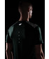 T-shirt - koszulka męska 4F Koszulka do biegania męska TSMF216 - ciemna zieleń