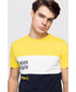 T-shirt - koszulka męska 4F T-shirt męski TSM205 - żółty