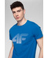 T-shirt - koszulka męska 4F T-shirt męski TSM312 - niebieski