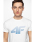 T-shirt - koszulka męska 4F T-shirt męski TSM312 - biały