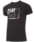 T-shirt - koszulka męska 4F T-shirt męski TSM004 - głęboka czerń