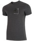 T-shirt - koszulka męska 4F T-shirt męski TSM003 - ciemny szary melanż
