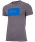 T-shirt - koszulka męska 4F T-shirt męski TSM009 - średni szary melanż