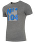 T-shirt - koszulka męska 4F T-shirt męski TSM011 - średni szary melanż