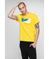 T-shirt - koszulka męska 4F T-shirt męski TSM225 - żółty