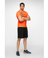 T-shirt - koszulka męska 4F Koszulka do biegania męska TSMF214 - pomarańcz neon