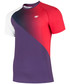 T-shirt - koszulka męska 4F Koszulka męska do tenisa TSMF406 - multikolor allover