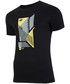 T-shirt - koszulka męska 4F T-shirt męski TSM022 - głęboka czerń