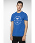 T-shirt - koszulka męska 4F T-shirt męski TSM249 - niebieski
