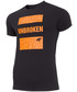 T-shirt - koszulka męska 4F T-shirt męski TSM008 - głęboka czerń