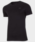 T-shirt - koszulka męska 4F T-shirt męski TSM300 - głęboka czerń