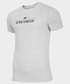 T-shirt - koszulka męska 4F T-Shirt męski TSM302 - chłodny jasny szary melanż