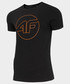 T-shirt - koszulka męska 4F T-shirt męski TSM231 - głęboka czerń