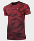 T-shirt - koszulka męska 4F Koszulka do biegania męska TSMF274 - czerwony allover