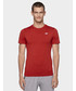 T-shirt - koszulka męska 4F Koszulka treningowa męska TSMF001 - czerwony melanż